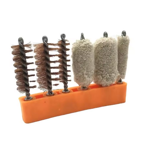 Bronze Wire Shotgun Brush and Cotton Mop